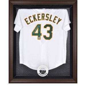 Oakland Athletics Brown Framed Logo Jersey Display Case