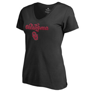 Women's Black Oklahoma Sooners Freehand T-Shirt