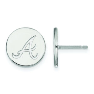 Women's Atlanta Braves Sterling Silver XS Post Earrings