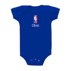 Infant Royal NBA Logo Personalized Bodysuit