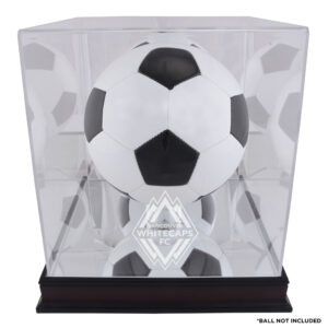 Vancouver Whitecaps FC Mahogany Team Logo Soccer Ball Display Case