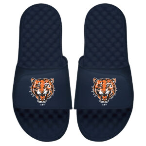 Youth ISlide Navy Detroit Tigers Cooperstown Logo Slide Sandals