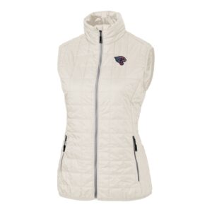Women's Cutter & Buck White Jacksonville Jaguars Americana Rainier Full-Zip Vest
