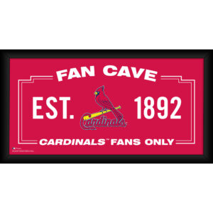 St. Louis Cardinals Framed 10" x 20" Fan Cave Collage