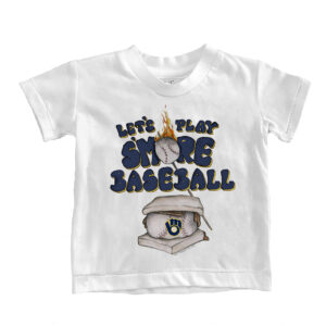 Infant Tiny Turnip White Milwaukee Brewers S'mores T-Shirt