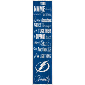 Tampa Bay Lightning 6'' x 24'' Personalized Family Banner Sign