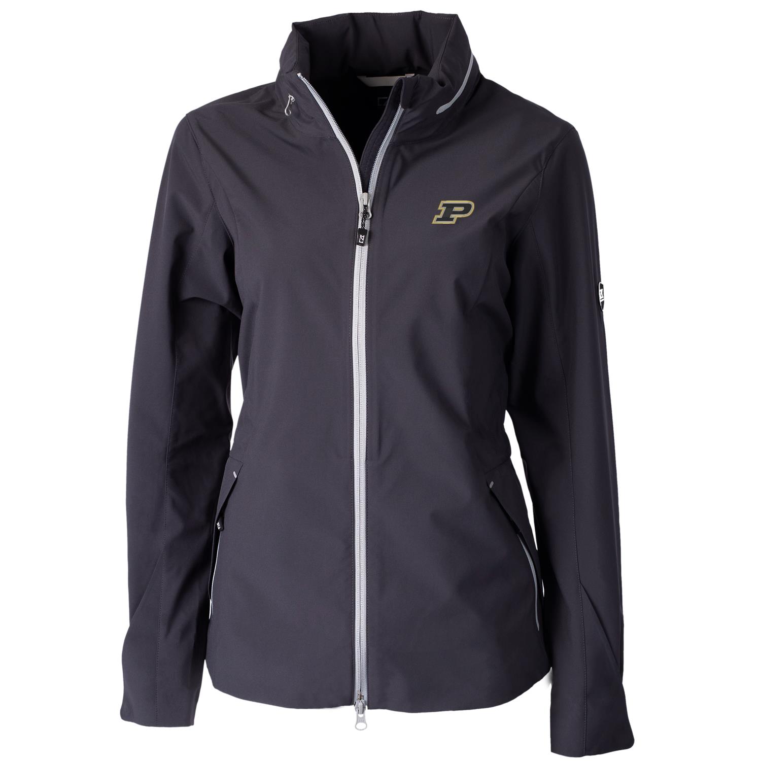 Women's Cutter & Buck Charcoal Purdue Boilermakers Vapor Full-Zip Jacket