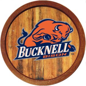 Bucknell Bison 21'' x 21'' Color Logo Faux Barrel Top Sign