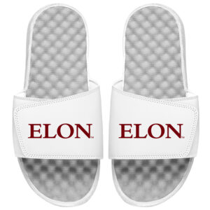 Men's ISlide White Elon Phoenix Wordmark Slide Sandals