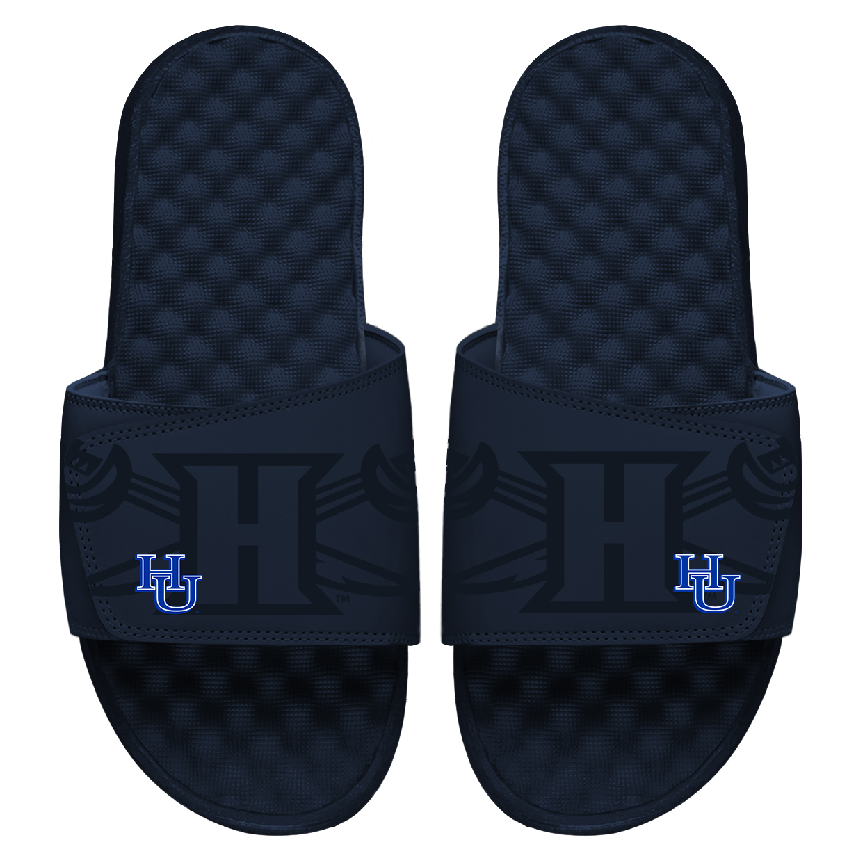 Men's ISlide Navy Hampton Pirates Tonal Pop Slide Sandals