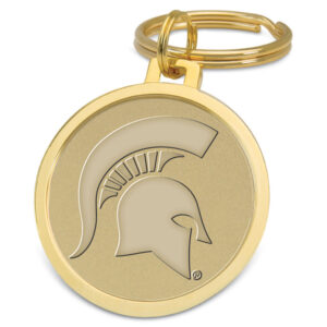 Gold Michigan State Spartans Splitwire Key Ring