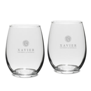 XULA Gold 2-Piece 15oz. Stemless Wine Glass Set