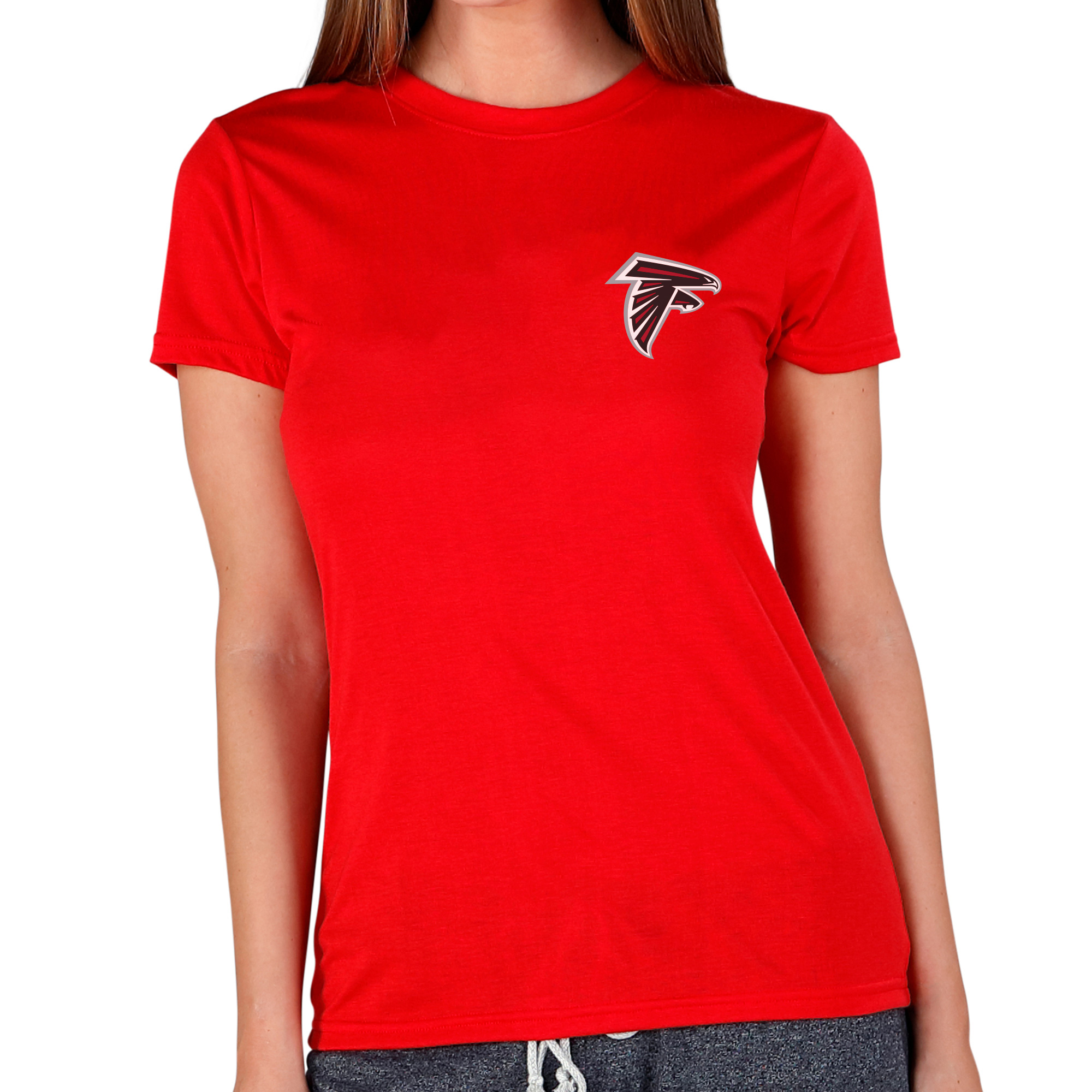 Women's Concepts Sport Red Atlanta Falcons Marathon Knit Lounge T-Shirt