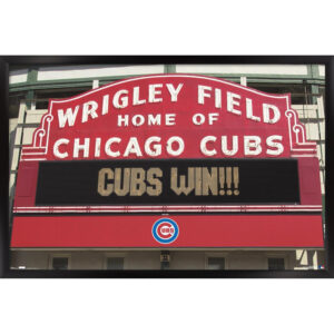 Chicago Cubs 2016 World Series Champions 24.25'' x 35.75'' Framed Poster
