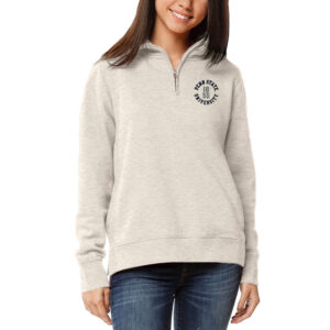 Women's League Collegiate Wear Oatmeal Penn State Nittany Lions Quarter-Zip Pullover Jacket