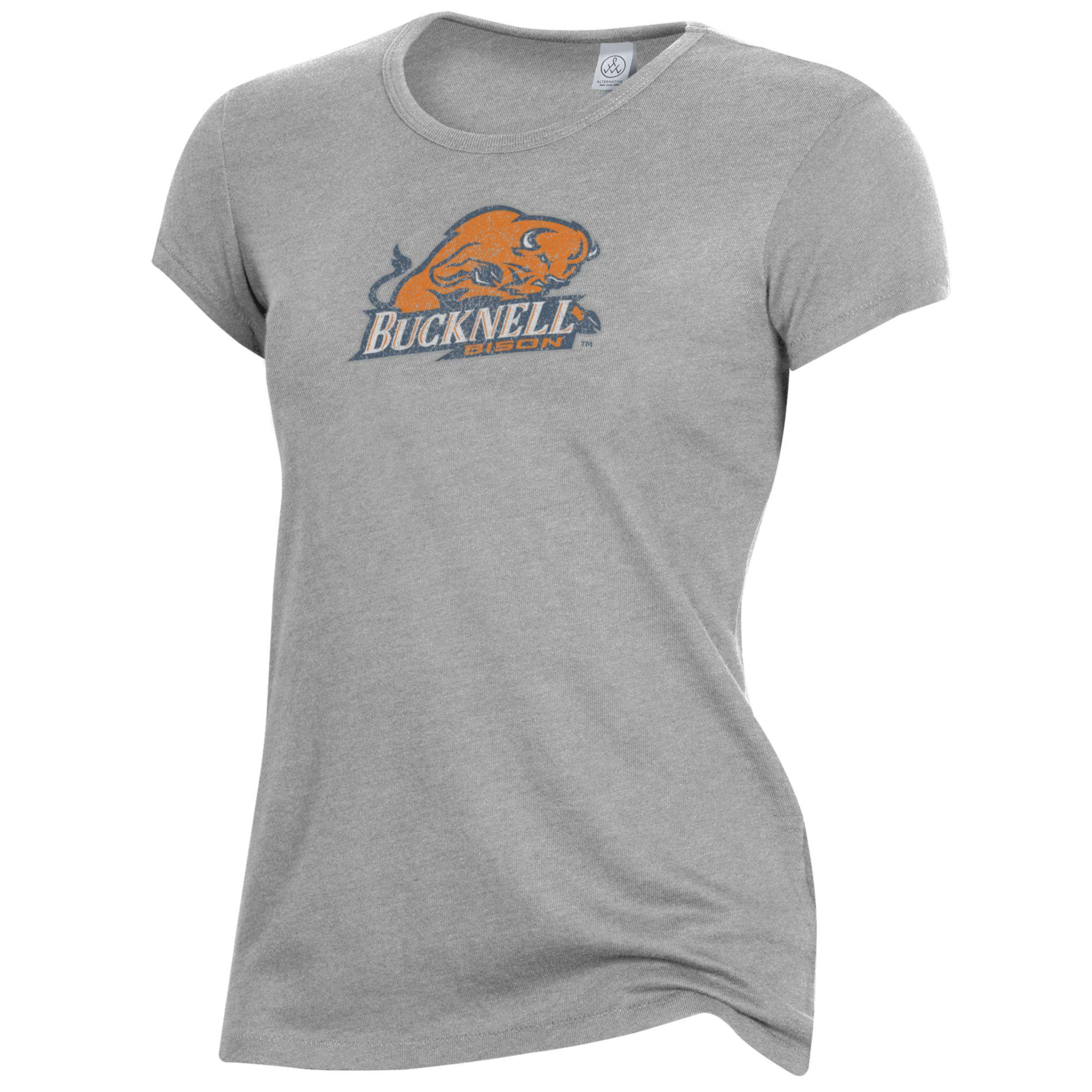 Women's Alternative Apparel Gray Bucknell Bison The Keepsake T-Shirt - Image 3