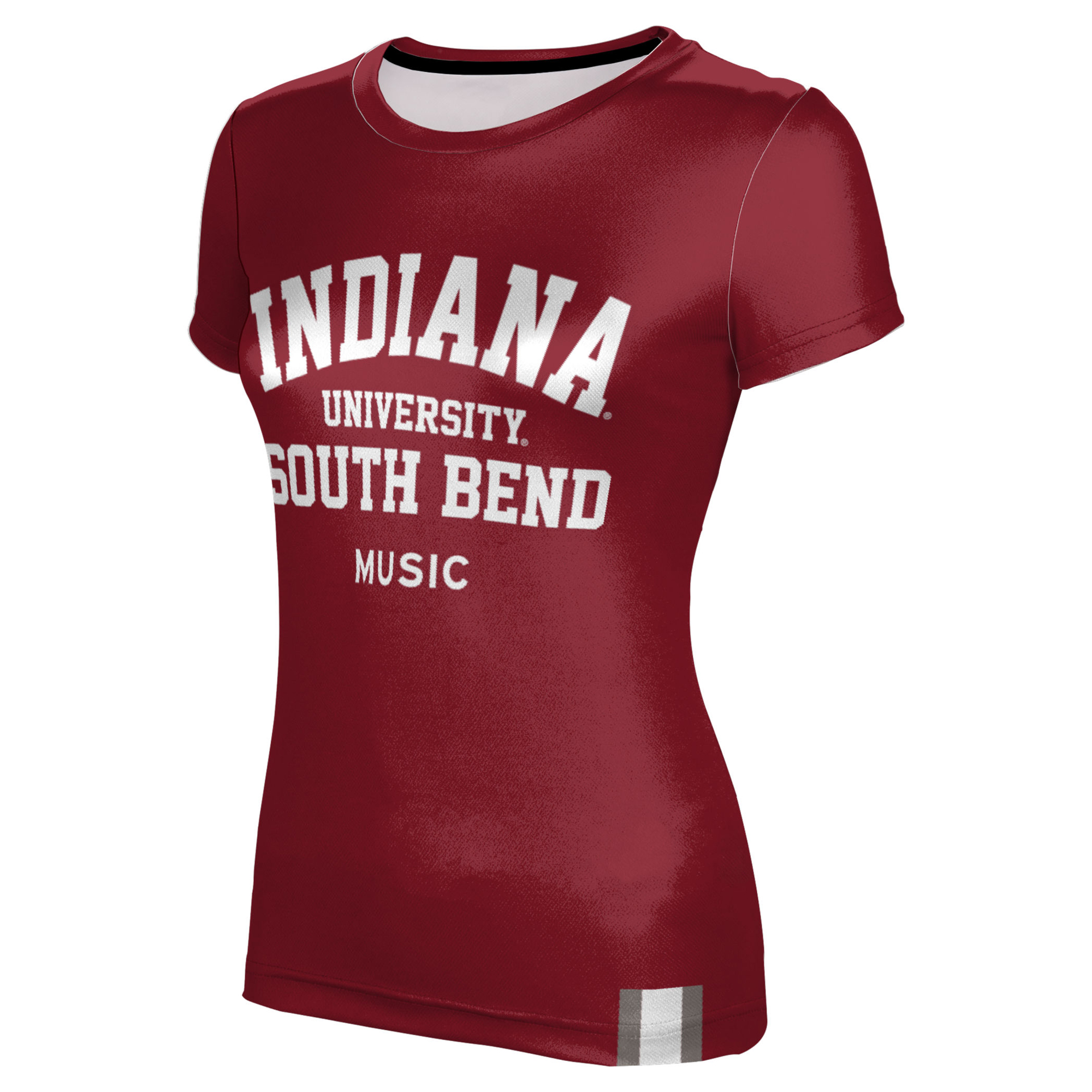 Women's Crimson Indiana University South Bend Titans Music T-Shirt - Image 3