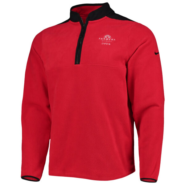 Men's Nike Red Farmers Insurance Open Victory Performance Half-Zip Top - Image 6