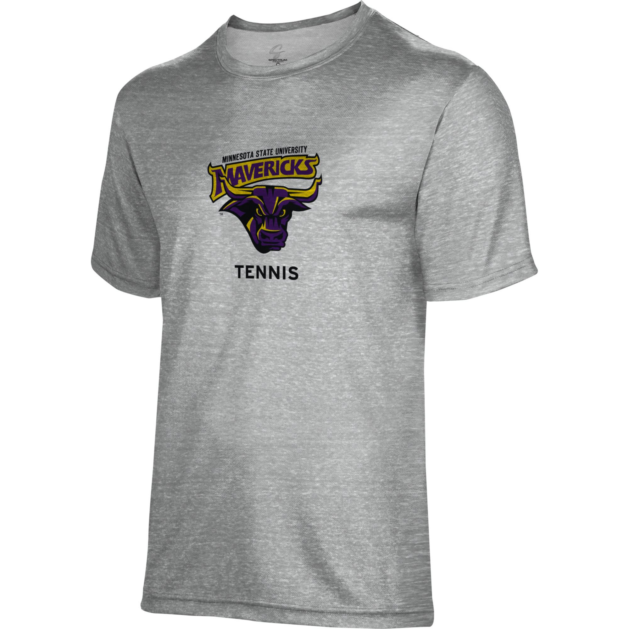 Men's Gray Minnesota State Mavericks Tennis Name Drop T-Shirt - Image 3