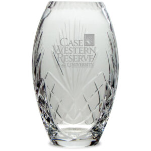 Case Western Reserve University 10'' Full Leaded Crystal Vase