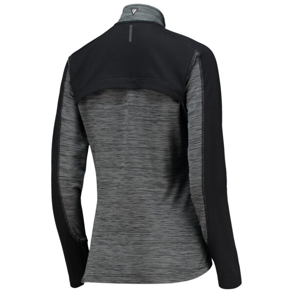 Women's Levelwear Black Arnold Palmer Invitational Aura Space-Dye Raglan Full-Zip Top - Image 7