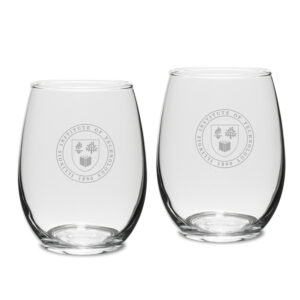 Illinois Tech Scarlet Hawks 15oz. 2-Piece Stemless Wine Glass Set