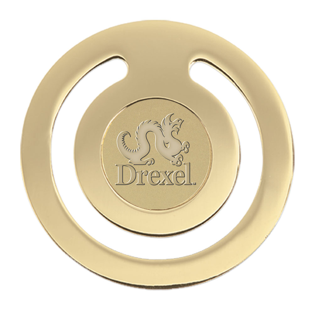Gold Drexel Dragons Bookmark
