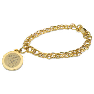 Women's Gold Emory Eagles Charm Bracelet