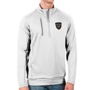 Men's Antigua White Vancouver Warriors Generation Quarter-Zip Pullover Top