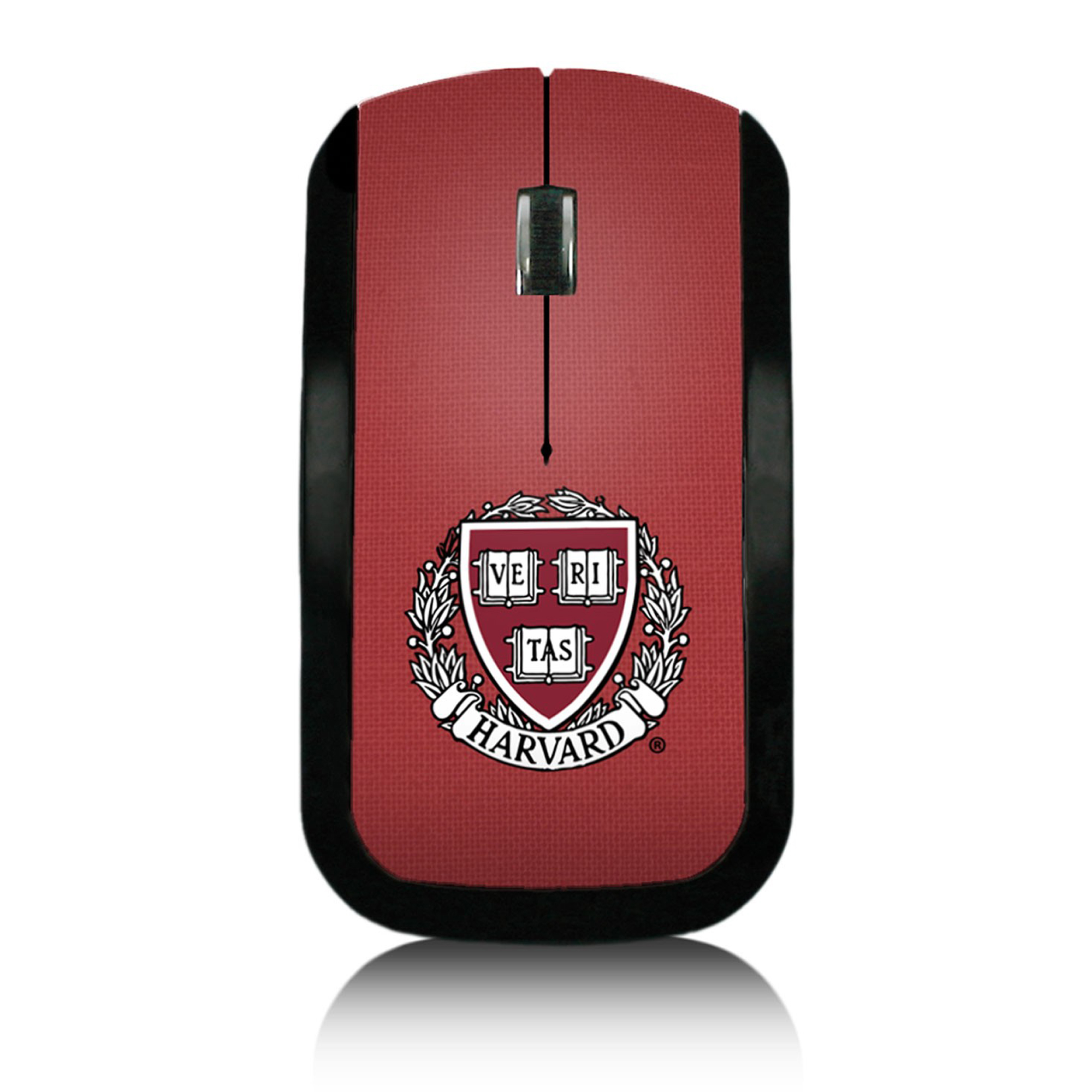 Harvard Crimson Solid Design Wireless Mouse