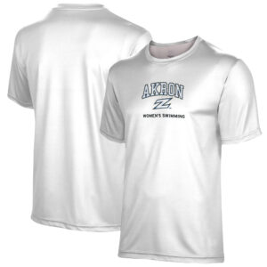 Youth ProSphere White Akron Zips Women's Swimming T-Shirt