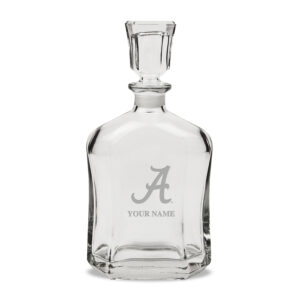 Alabama Crimson Tide Personalized 23.75oz. Crystal Whiskey Decanter