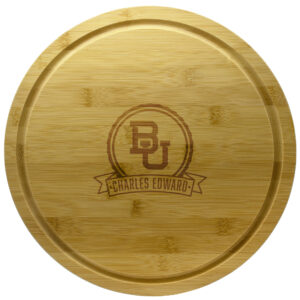 Baylor Bears 13'' Personalized Rotating Bamboo Server