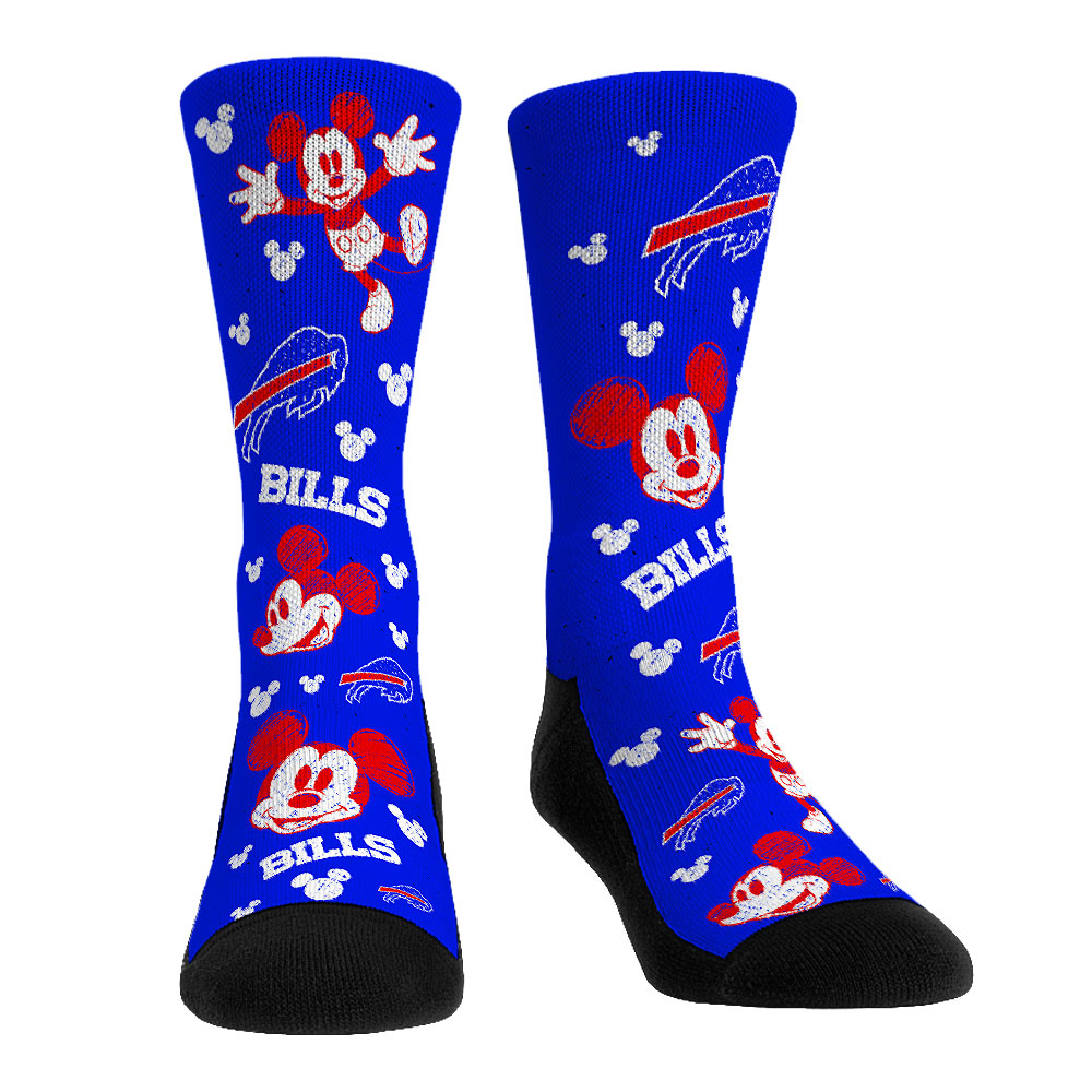Youth Rock Em Socks Buffalo Bills Disney Three-Pack Crew Socks Set - Image 8