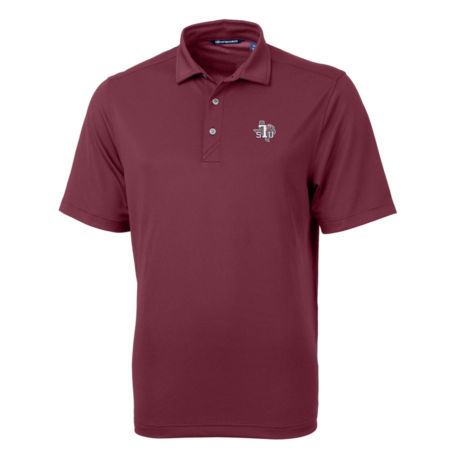 Men's Cutter & Buck Maroon Texas Southern Tigers Virtue Eco Pique Recycled Polo - Image 3