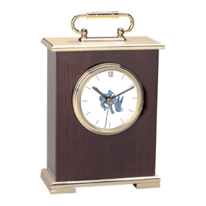 Colorado School of Mines Orediggers Gold Logo Carriage Clock
