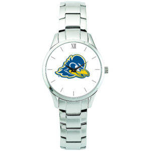 Women's Silver Delaware Fightin' Blue Hens Stainless Steel Bracelet Wristwatch