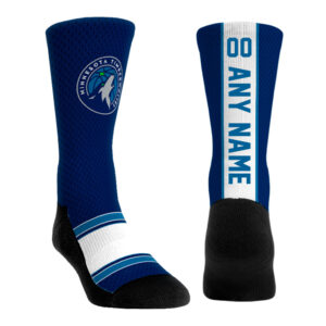 Youth Rock Em Socks Minnesota Timberwolves Custom Jersey Crew Socks