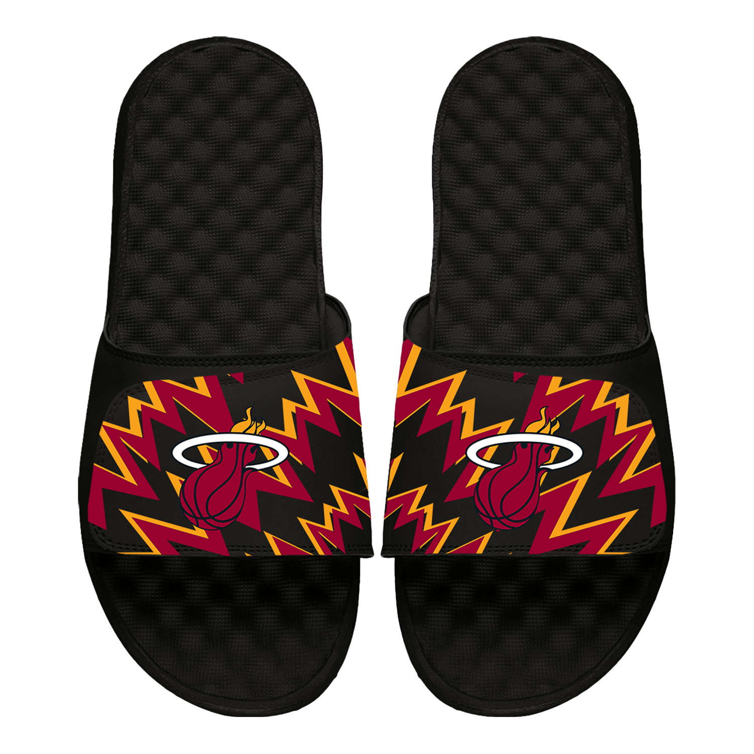 ISlide Black Miami Heat High Energy Slide Sandals