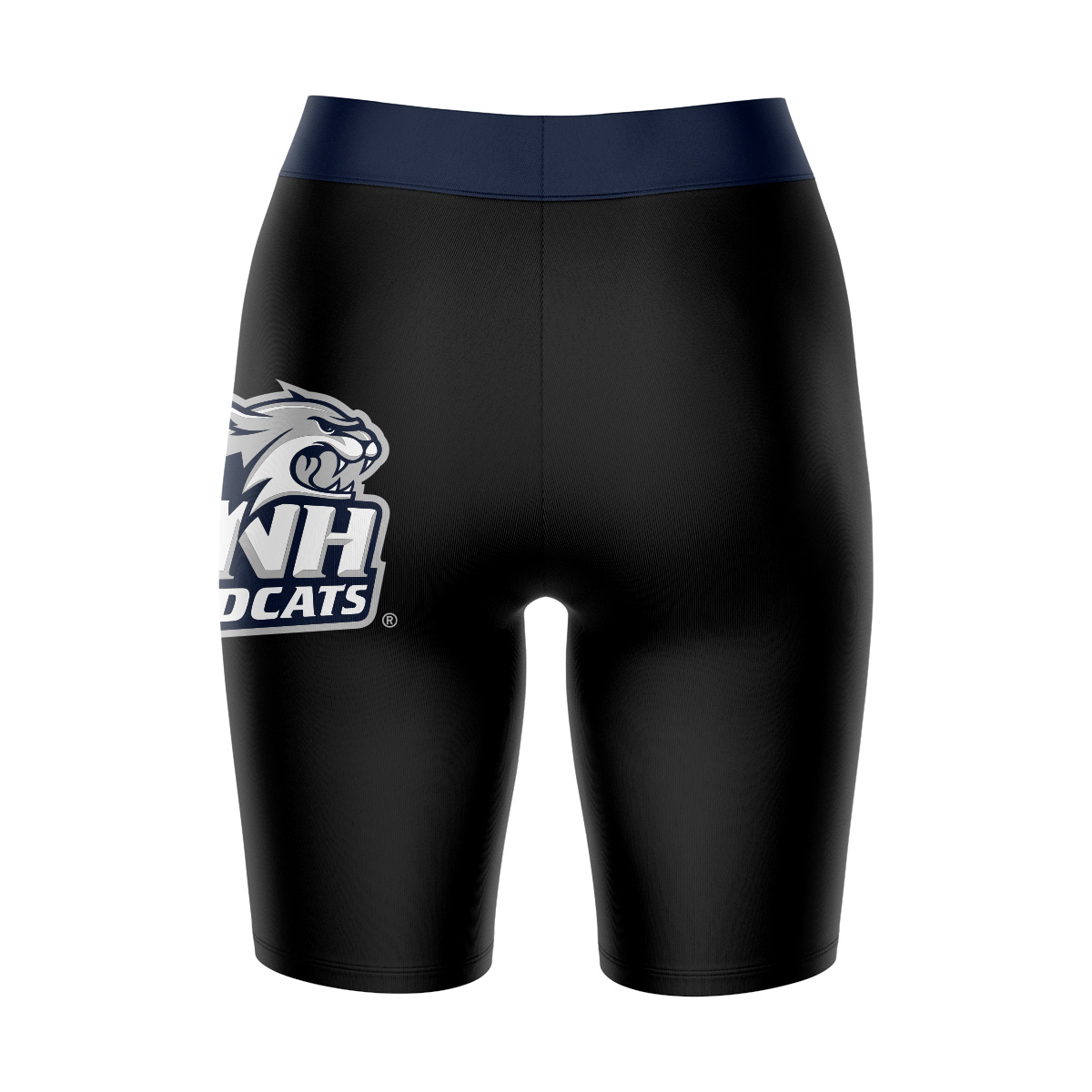 Women's Black/Navy New Hampshire Wildcats Plus Size Logo Bike Shorts - Image 7