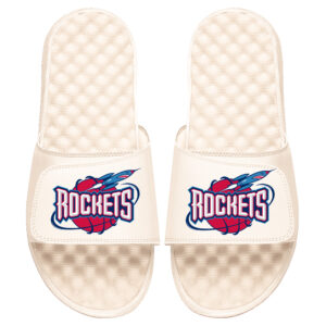 Men's ISlide Cream Houston Rockets Slide Sandals