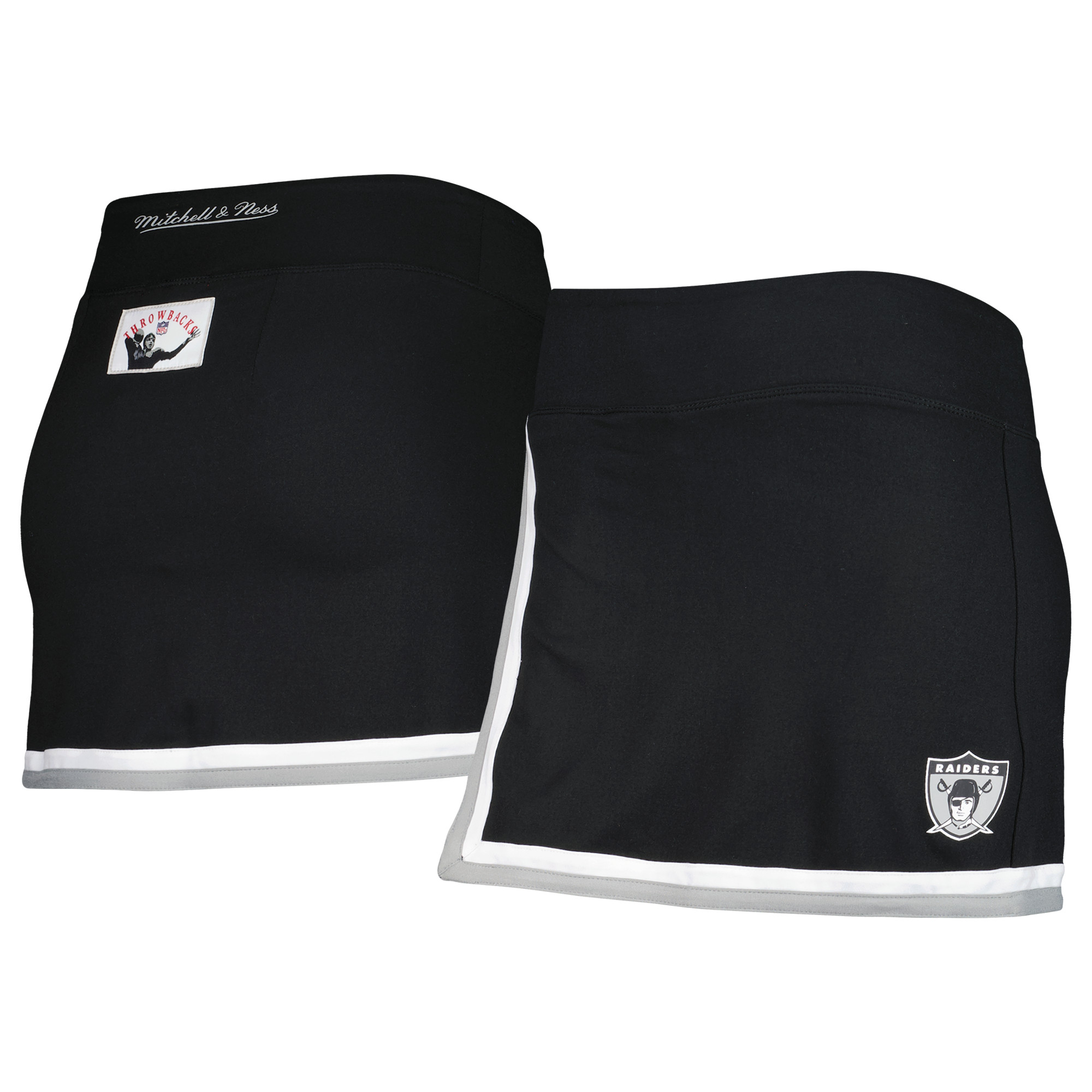 Women's Mitchell & Ness Black Oakland Raiders Skort