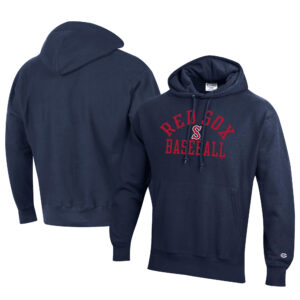Men's Champion Navy Salem Red Sox Baseball Reverse Weave Pullover Hoodie
