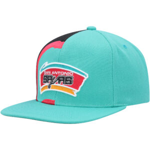 Men's Mitchell & Ness Teal San Antonio Spurs Hardwood Classics Retroline Snapback Hat