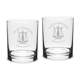 South Carolina Gamecocks 14oz. Two-Piece Classic Double Old-Fashioned Glass Set