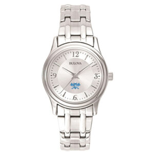 Women's Bulova  Silver Lawrence Technological University Blue Devils Silver-Tone Dial Stainless Steel Quartz Watch