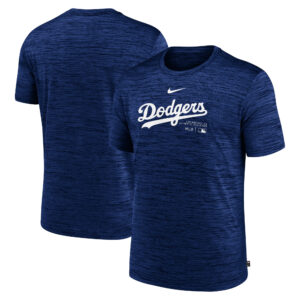 Men's Nike Royal Los Angeles Dodgers Authentic Collection Velocity Performance Practice T-Shirt