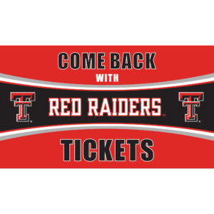 Texas Tech Red Raiders 28" x 16" Come Back With Tickets Door Mat