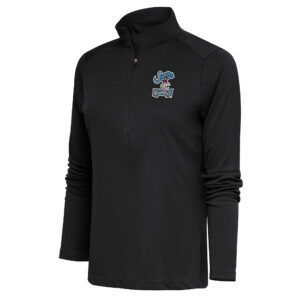 Women's Antigua  Charcoal Jupiter Hammerheads Tribute Half-Zip Pullover Top
