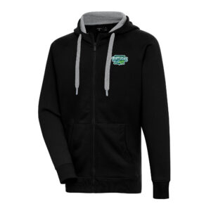 Men's Antigua  Black Daytona Tortugas Victory Full-Zip Hoodie
